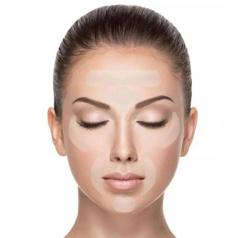 NOVIDADE EUROPA - 16 Adesivos de Silicone Reutilizáveis para Lifting Facial