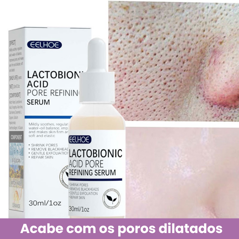 PELE DE FILTRO ! Soro de Ácido Lactobiônico para Reduzir Poros e Hidratar